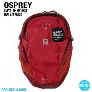 Osprey Daylite Backpack 13L Silver Lining Cosmic red H20 slot NAMB New with tag